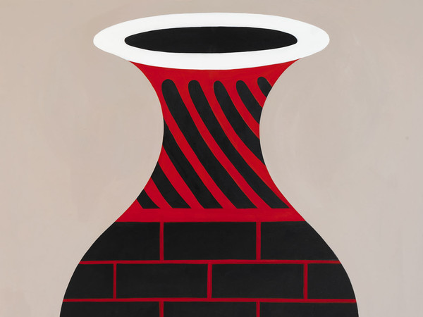 Agostino Iacurci, Anfora Isodoma, Acrilico su tela, 100 x 150 cm