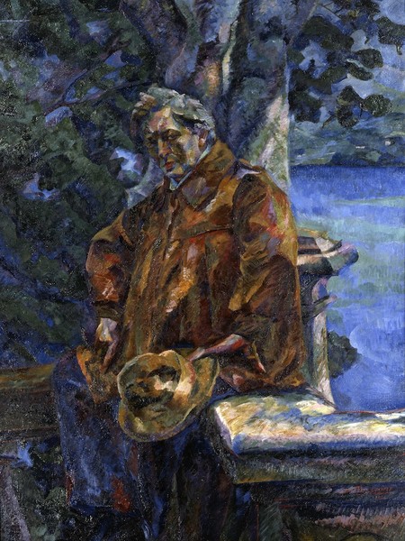 Umberto Boccioni, Ritratto del Maestro Busoni, 1916, Olio su tela, cm 176 x 121, Galleria Nazionale d'arte moderna e contemporanea, Roma 