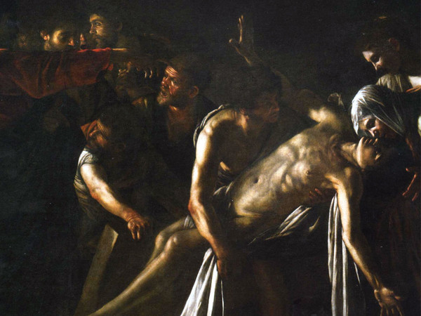 Michelangelo Merisi da Caravaggio, Resurrezione di Lazzaro, 1609. Olio su tela, cm 380 x 275. Provenienza: Messina, Chiesa dei Padri Crociferi. Messina, Museo Regionale