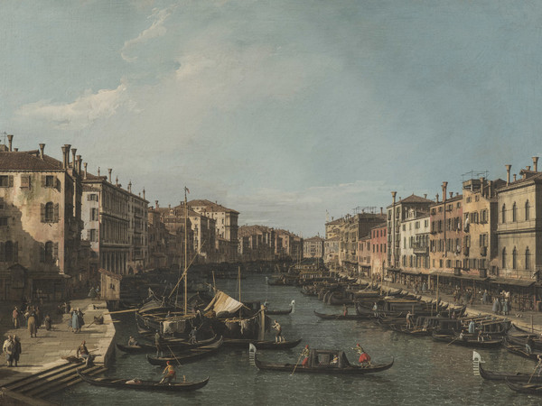 Giovanni Antonio Canal detto Canaletto (Venezia 1697 - 1768), Veduta di Venezia dal Canal Grande verso Ca’ Foscari, Circa 1735-1741 Olio su tela, 69 × 94 cm, Inv. 1037, Roma, Gallerie Nazionali di Arte Antica | © Gallerie Nazionali di Arte Antica, Roma (MiC) - Bibliotheca Hertziana, Istituto Max Planck per la storia dell'arte / Enrico Fontolan