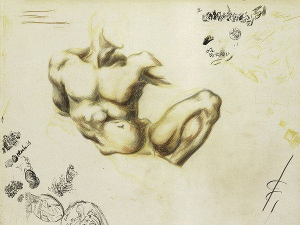 Jackson Pollock, Senza titolo, 1937-1939. Matite colorate, grafite, penna e inchiostro di china su carta. The Metropolitan Museum of Art, New York © Jackson Pollock, by SIAE 2014