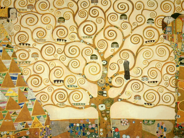 Gustav Klimt, Fregio di Palazzo Stoclet, Bruxelles, 1905-1909, Mosaico