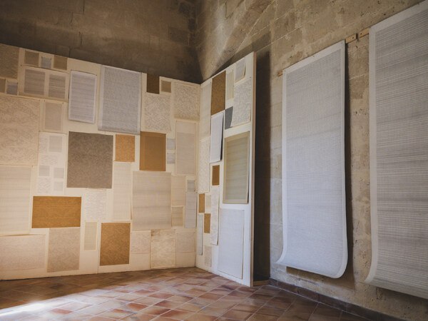 Installation view Dadamaino. Segni, grafie e spazi, 2025, Musma (Matera). Courtesy Musma I Ph. Gor Monton