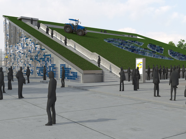 Il Padiglione New Holland, Expo 2015 Milano. © Studio Sintecna