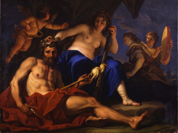 Compiègne, Musée National du Palais | Sebastiano Ricci, Ercole ai piedi di Onfale, 1701 circa, Olio su tela, 112 x 90 cm, Amiens, Musée de Picardie | Foto Marc Jeanneteau / Musée de Picardie (Lav 1894 - 268 )