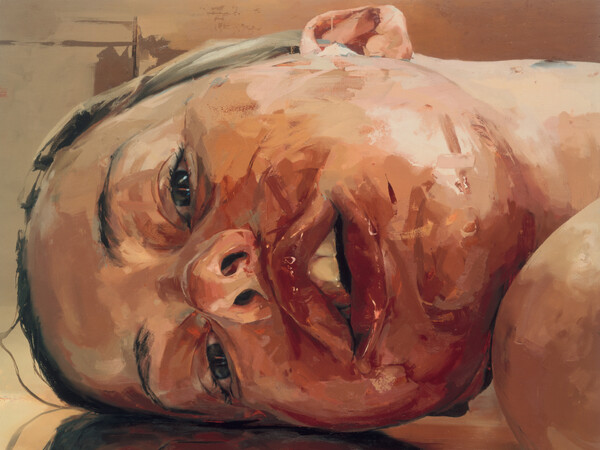 Jenny Saville, Reverse, 2002-2003, Olio su tela 213 x 243 cm, courtesy © Jenny Saville. All rights reserved, DACS 2026 | Gagosian Jenny Saville, Reverse, 2002-2003, Olio su tela 213 x 243 cm, courtesy © Jenny Saville. All rights reserved, DACS 2026 | Gagosian