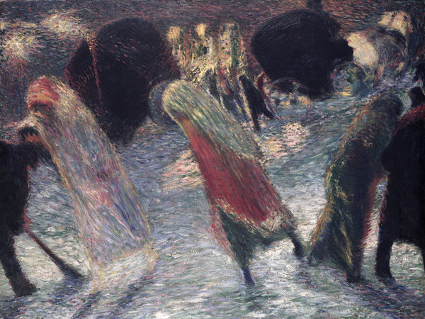 Carlo Carrà, Uscita da teatro, 1910 ca., Estorick Collection, London