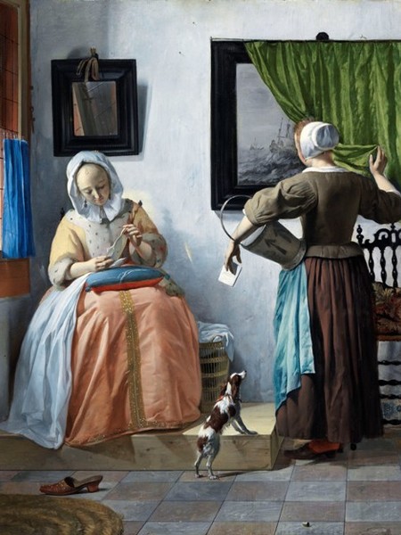 Gabriel Metsu, A Woman Reading, 1664/1666 ca., olio su tavola, 52.5x40.2 cm