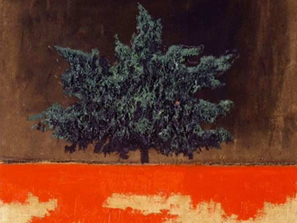 Carlo Mattiol, Paesaggio, 1987, olio su tela, 99x63 cm - Courtesy: Archivio Mattioli