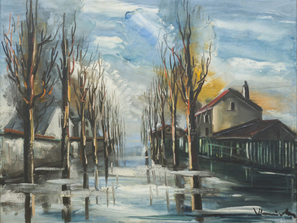 Maurice De Vlaminck, Inondazioni, 1935. Olio su tela, cm 73,3 x 92,2. Johannesburg Art Gallery, Johannesburg © Maurice De Vlaminck by SIAE 2015