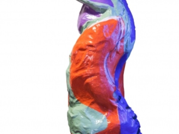 Gillo Dorfles, Contorsione, 2013, vetroresina cm 192x68