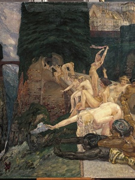 Mario de Maria, La luna ritorna in seno alla madre terra, Collezione della Fondazione di Venezia