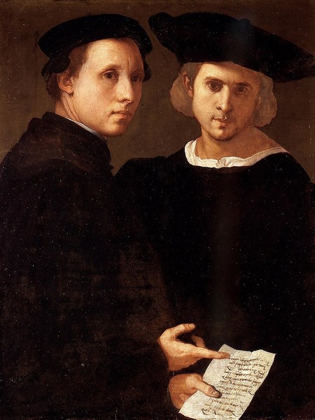 Jacopo Carrucci, detto Pontormo, Ritratto di due amici, 1521-1524 ca, olio su tavola, cm 88,2x68