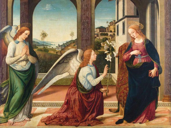 Biagio d'Antonio (Attribuito), Annunciazione, 1505 circa, Olio su tela