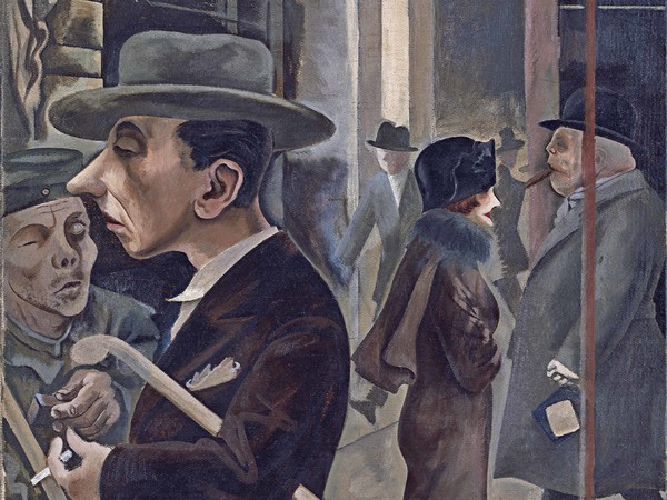 George Grosz, Street Scene (Kurfürstendamm) [Strassenszene (Kurfürstendamm)], 1925. Olio su tela, 81.3 × 61.3. Museo Thyssen-Bornemisza, Madrid. © George Grosz, by SIAE 2015 - Estate of George Grosz