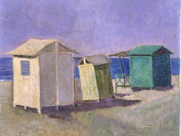 Pasquarosa (Bertoletti Marcelli), Cabine (Capanne sulla spiaggia- Portoferraio), 1927, Roma, Galleria d’Arte Moderna | © Roma Capitale