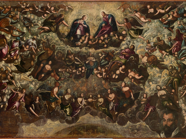 Jacopo Tintoretto (Venezia, 1518 - 1594) e Domenico Robusti (Venezia, 1560 - 1635), Paradiso, Bozzetto, 1588-1592, Olio su tela, 150 x 450 cm, Venezia, Fondazione Querini Stampalia in comodato, Collezione Intesa Sanpaolo