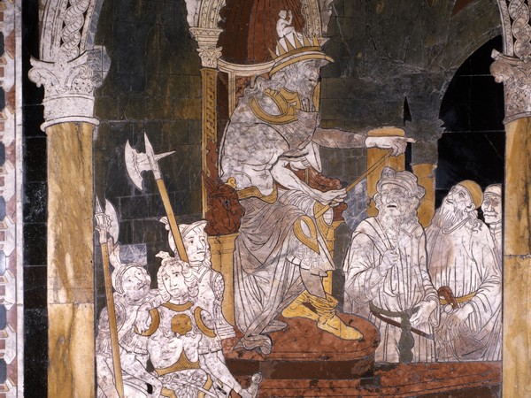 Particolare del Pavimento del Duomo di Siena: Strage degli Innocenti