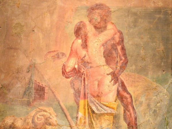 Amori di Polifemo e Galatea, Proveniente dalla Casa dei Capitelli Colorati di Pompei, Napoli, MANN | Foto: Author Mentnafunangann (Own work) via Wikimedia Creative Commons