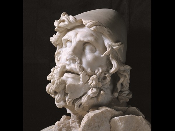 Testa di Ulisse, forse appartenente al gruppo dell'accecamento di Polifemo, marmo. Sperlonga, Museo Archeologico Nazionale