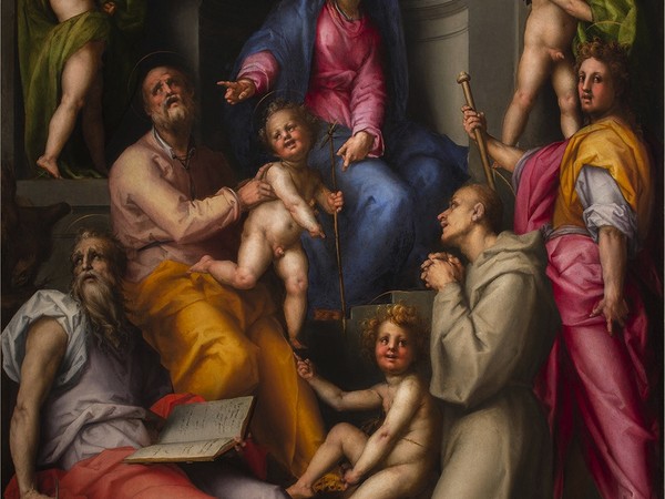 Pontormo (Jacopo Carucci; Pontorme, Empoli 1494-Firenze 1557) Sacra conversazione (Pala Pucci), 1518; olio su tavola; cm 221,5 x 189,5. Firenze, Chiesa di San Michele Visdomini