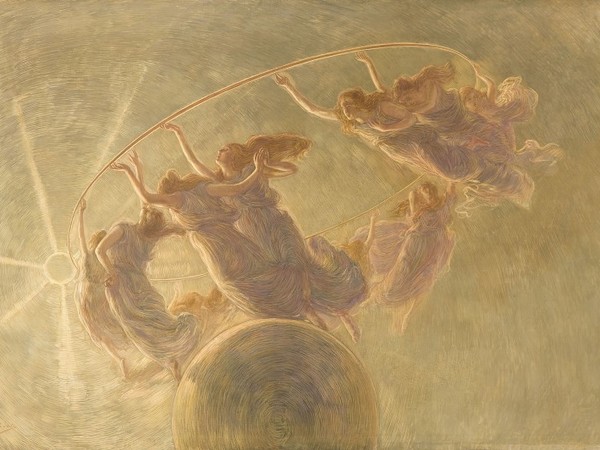 Gaetano Previati, La Danza delle Ore, 1899 ca., olio e tempera su tela. Milano, Fondazione Cariplo