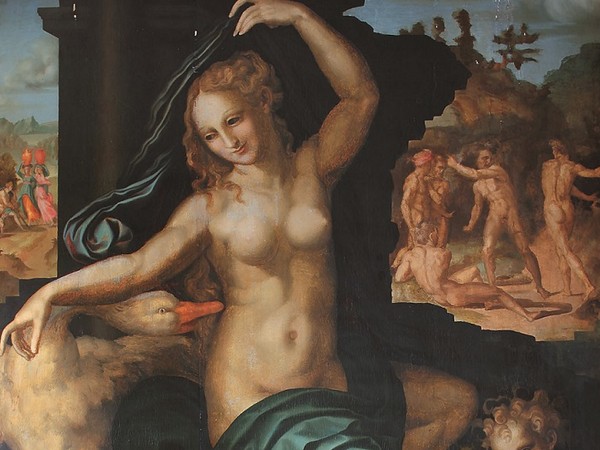 Baccio Bandinelli, Leda e il cigno, 1512. Olio su tavola, Parigi, Chancellerie des Universités de Paris