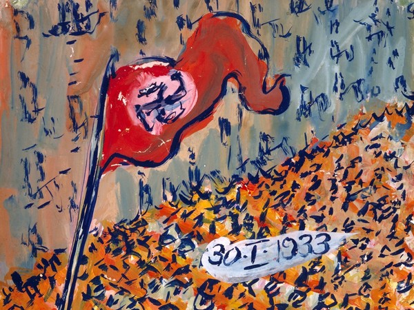 Charlotte Salomon, Tempera dall'opera Vita? o Teatro?, Palazzo Reale, Milano 30 marzo - 25 giugno 2017 | Courtesy of Collection Jewish Historical Museum, Amsterdam | © Charlotte Salomon Foundation Charlotte Salomon®