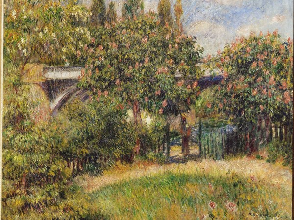 Pierre-Auguste Renoir, Ponte ferroviario a Chatou, anche detto I castagni rosa, 1881