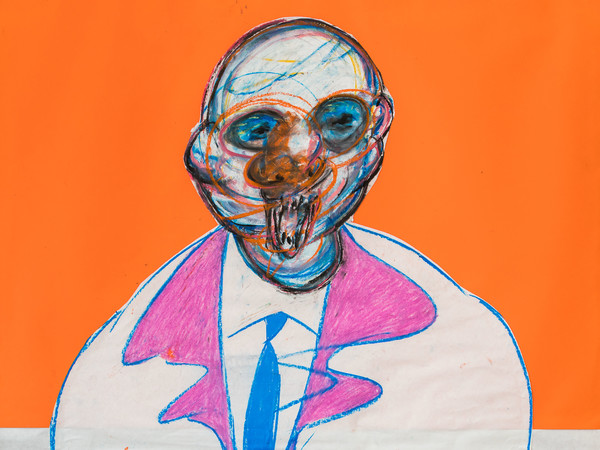 Francis Bacon, (Dublino, 1909 - Madrid, 1992), Figura seduta, Pastello e collage su carta, 100 x 150 cm, Bologna, Francis Bacon Collection of the Drawings donated to Cristiano Lovatelli Ravarino | Foto: Elettra Bastoni
