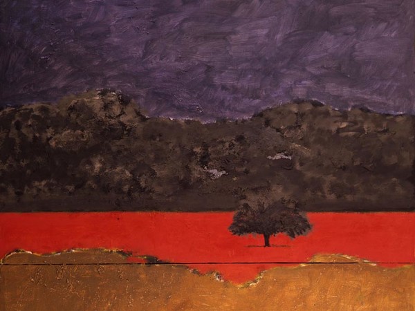 Carlo Mattioli, Papaveri in Versilia, 1974, Olio su tela, 119 x 115 cm, Collezione privata | Courtesy of Labirinto della Masone, Fontanello, Parma