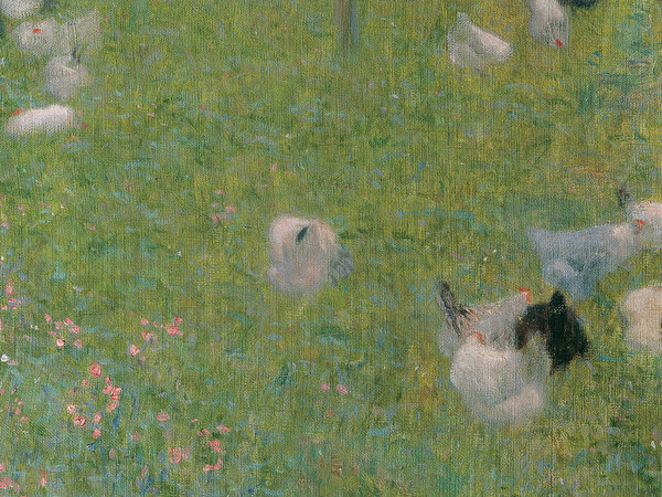 Gustav Klimt, Dopo la pioggia, 1898, Olio su tela, 80 × 40 cm, Belvedere, Vienna | © Belvedere, Vienna