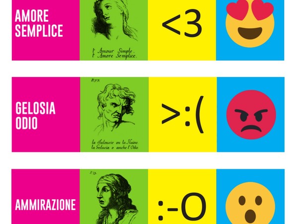 Charles Le Brun e gli Emoji | © grafica museale.com – lorenzogreppi.com | Courtesy of Museo Nazionale del Cinema, Torino