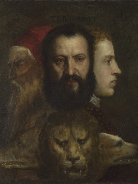 Tiziano Vecellio, Allegoria del Tempo governato dalla Prudenza, 1565 circa, Olio su tela
