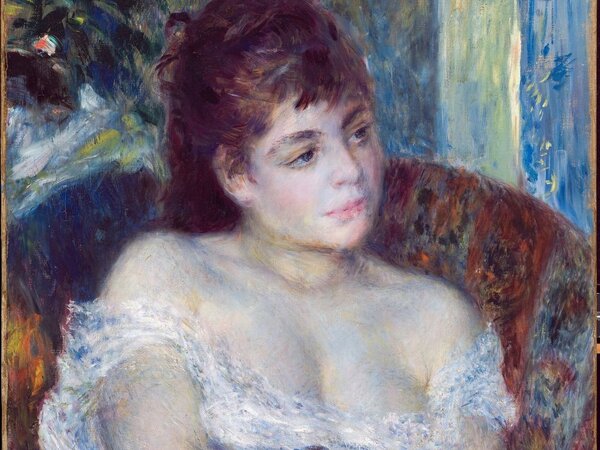 Pierre Auguste Renoir, Donna in poltrona, 1874. Detroit Institute of Arts