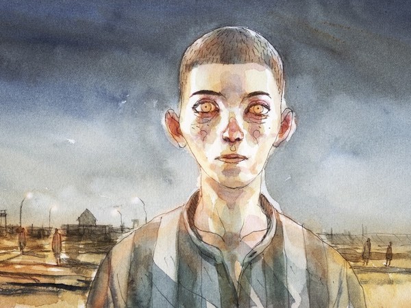 GIPI, Illustrazione per Domandatemi di Auschwitz art di Giovanni Di Lorenzo intervista di Renate Lasker-Harpprecht, 2014 © Gipi