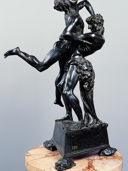 Antonio di Jacopo Benci detto Antonio del Pollaiolo, Ercole e Anteo, 1475 circa, Bronzo, patina naturale bruna