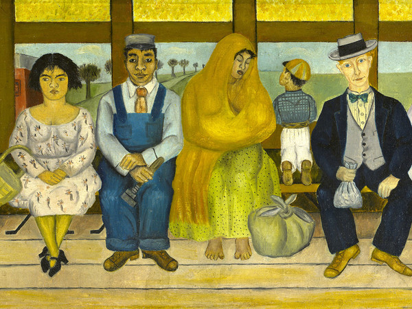 Frida Kahlo, El Camion, 1929. Olio su tela, 26 x 55,5 cm. Col. Museo Dolores Olmedo, Xochimilco, México. Photographs by Erik Meza / Javier Otaola ; image © Archivo Museo Dolores Olmedo, 2013 Banco de México