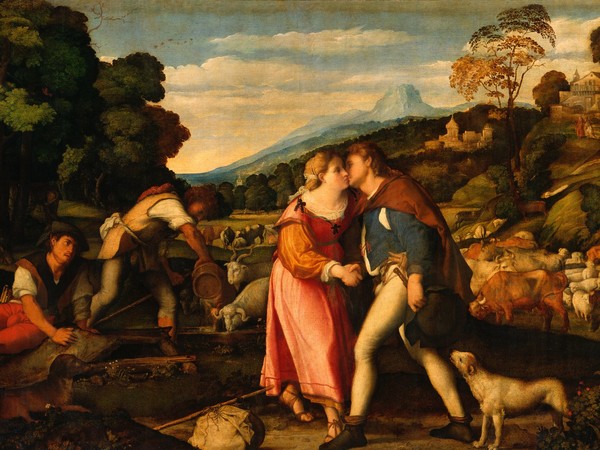 Palma il Vecchio, Giacobbe e Rachele. Olio su tela. Gemäldegalerie Alte Meister, Staatliche Kunstsammlungen Dresden. © Photo: Hans-Peter Klut