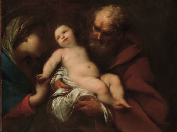 Carlo Francesco Nuvolone (Milano 1609-1661), Sacra Famiglia, 1640-1645 circa, olio su tela.