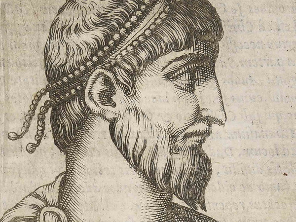 361 | Aquileia si ribellaL'imperatore Giuliano cinge d'assedio Aquileia, che si era ribellata a lui | Ritratto di Giuliano l'Apostata in una calcografia da Giovanni Battista Cavalieri & Thomas Treterus, Romanorum imperatorum effigies, Roma, Vincenzo Accolti, 1583, Biblioteca Municipale di Trento