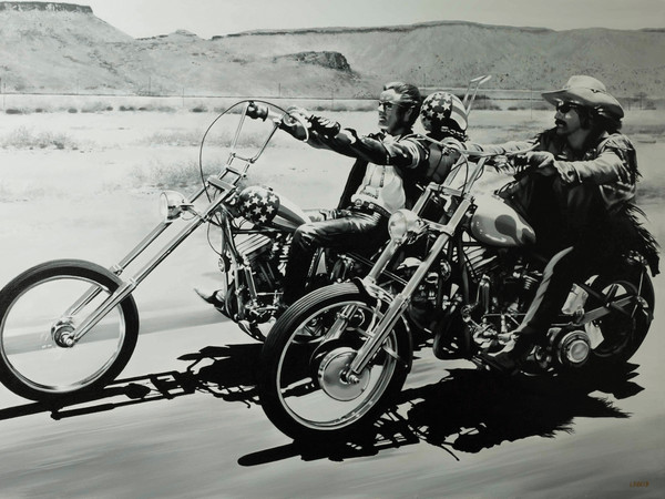Luigi Rocca, Travel, Live the Usa, 2016, Acrilico su tela, 130 x 90 cm | Courtesy of Luigi Rocca