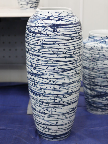 Pan Lusheng, porcellana dipinta a mano, Collezione Museo Zibo (Cina)