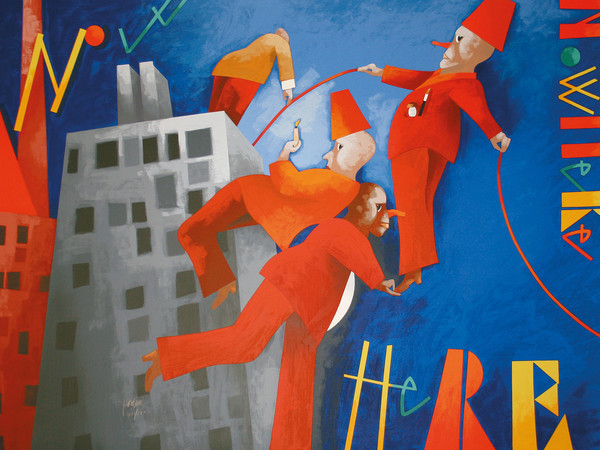 Emilio Tadini, Oltremare, 1990. Serigrafia