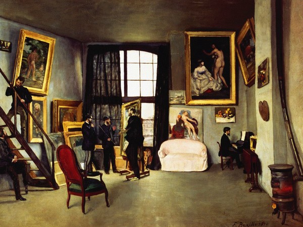 Frédéric Bazille, L’atelier di rue de la Condamine, 1870	