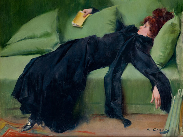 Ramón Casas, Dopo il ballo, 1899. Olio su tela, cm 46,5 x 56. Museu de Montserrat. Dono di Josep Sala Ardiz