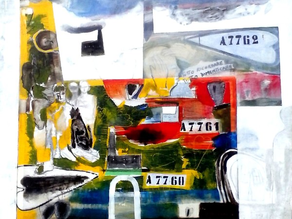 Francesco Filinceri e Giancarlo Savino, Sette passi nella memoria, 2011. Olio su tavola di legno. Collezione privata
