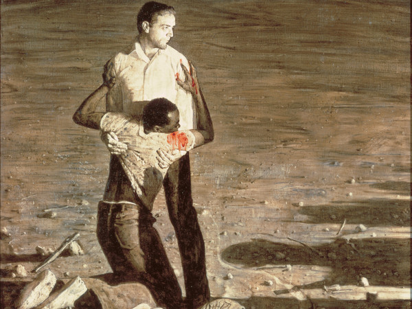 Norman Rockwell, Murder in Mississippi, April 6-13 (Omicidio in Mississippi, 6- 13 Aprile), 1965 Olio su tela, 135 x 106 cm Collection of The Norman Rockwell Museum at Stockbridge, NRM.1978.7