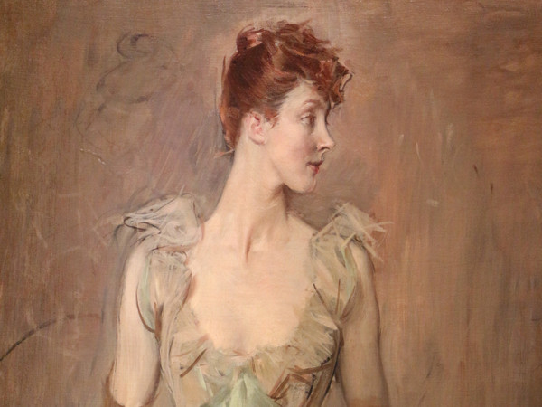 Giovanni Boldini, La contessa di Leusse, 1889-1890 circa, Olio su tela, 113 x 163 cm, Ferrara, Museo Giovanni Boldini | Foto: Sailko via Wikipedia Creative Commons
