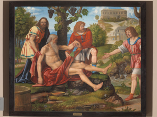 Bernardino Luini, Scherno di Cam, 1514?1515 circa, tavola trasportata su tela, cm 166 x 140. Milano, Pinacoteca di Brera